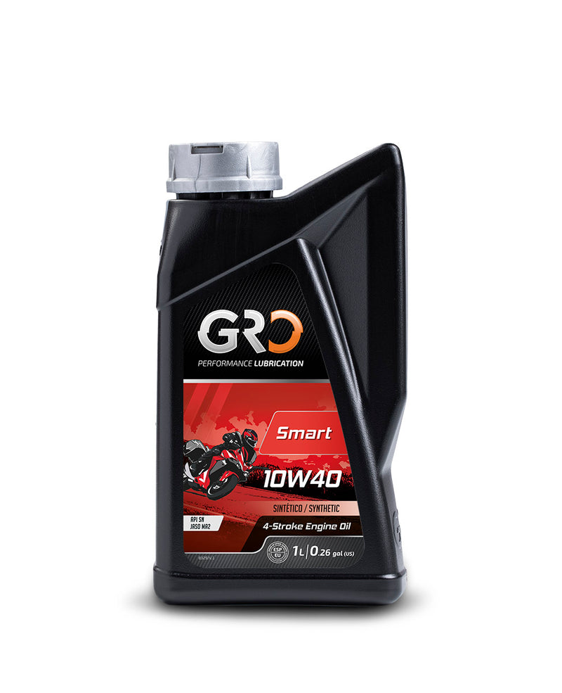 GRO Smart 10W40 Synthetic 4T Motorcycle Motor Oil 1 Liter Performance Lubrication Adventure